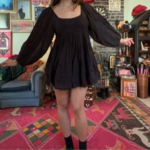 Free People Ari black Mini Dress size M